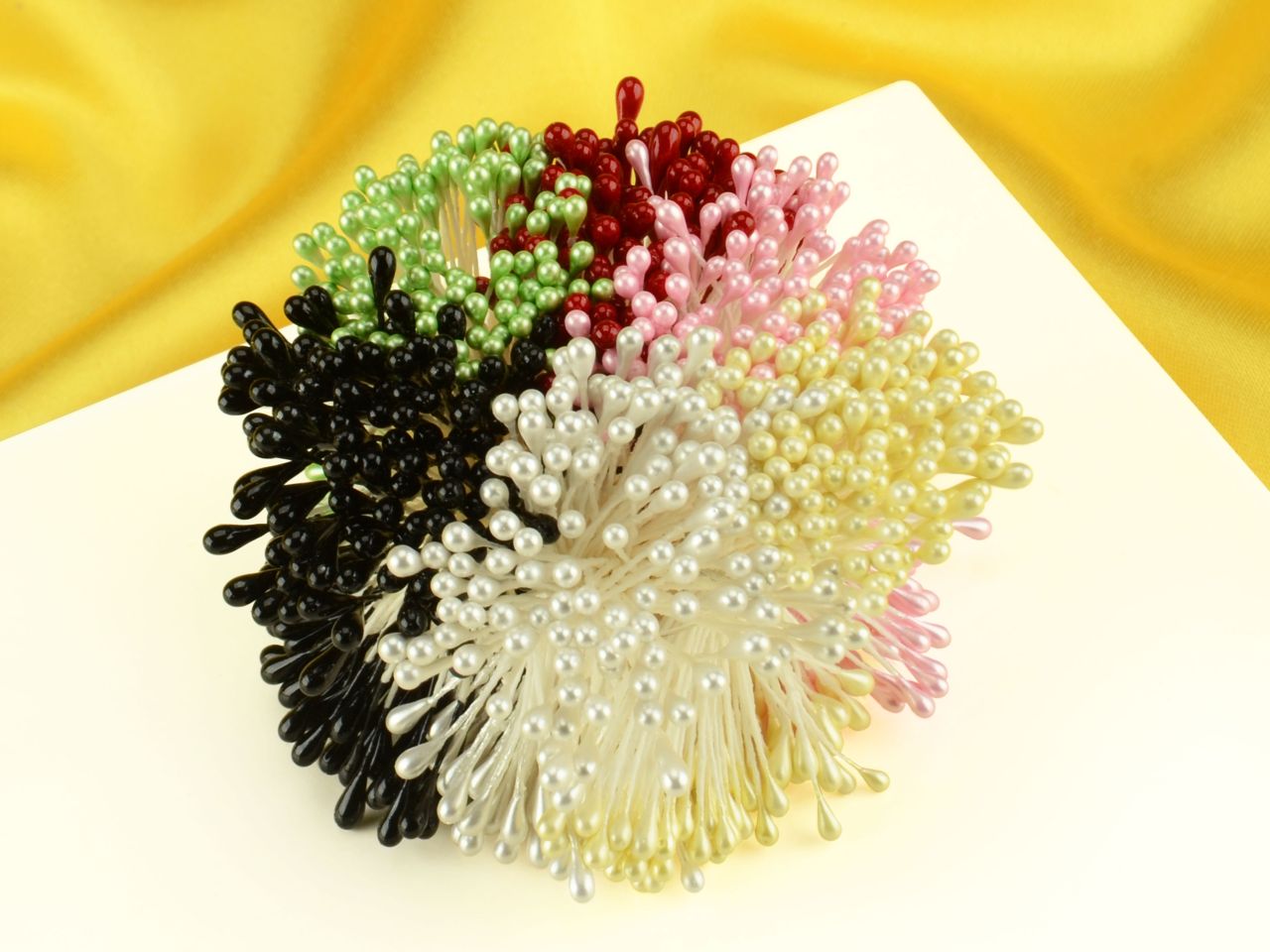 staubblueten set 6 farben je 120 stueck