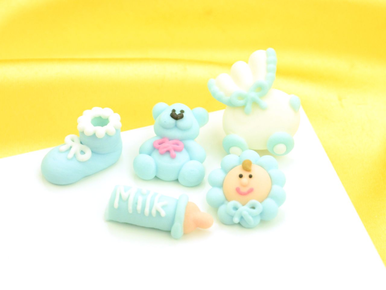 baptism set blue sugar set of 5 elements