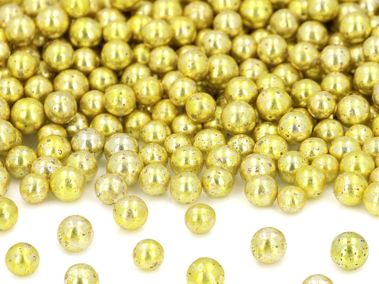 weiche zuckerperlen gold 7mm 60g