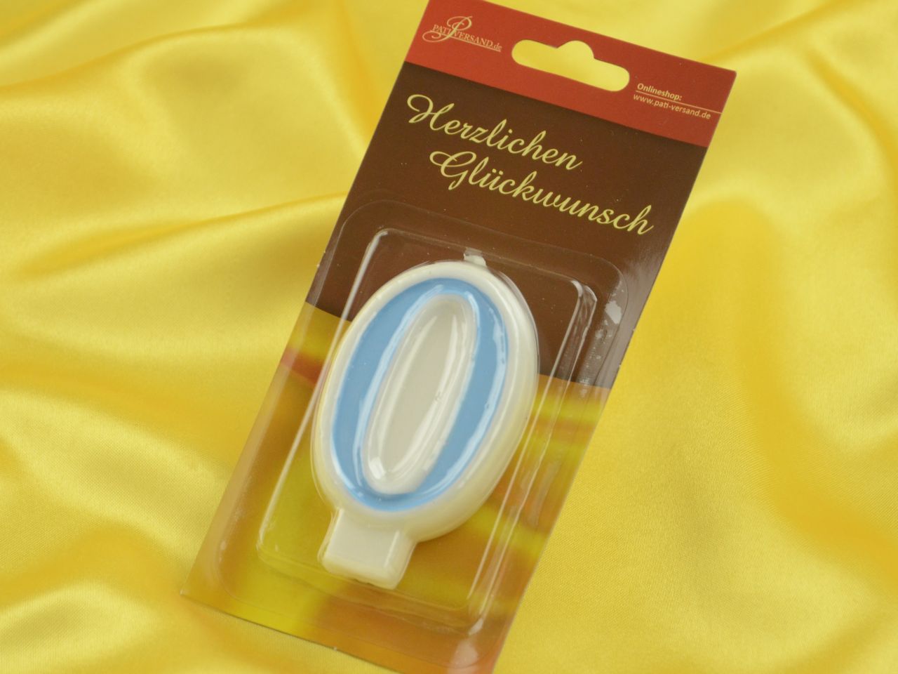 zahlenkerze blau 0