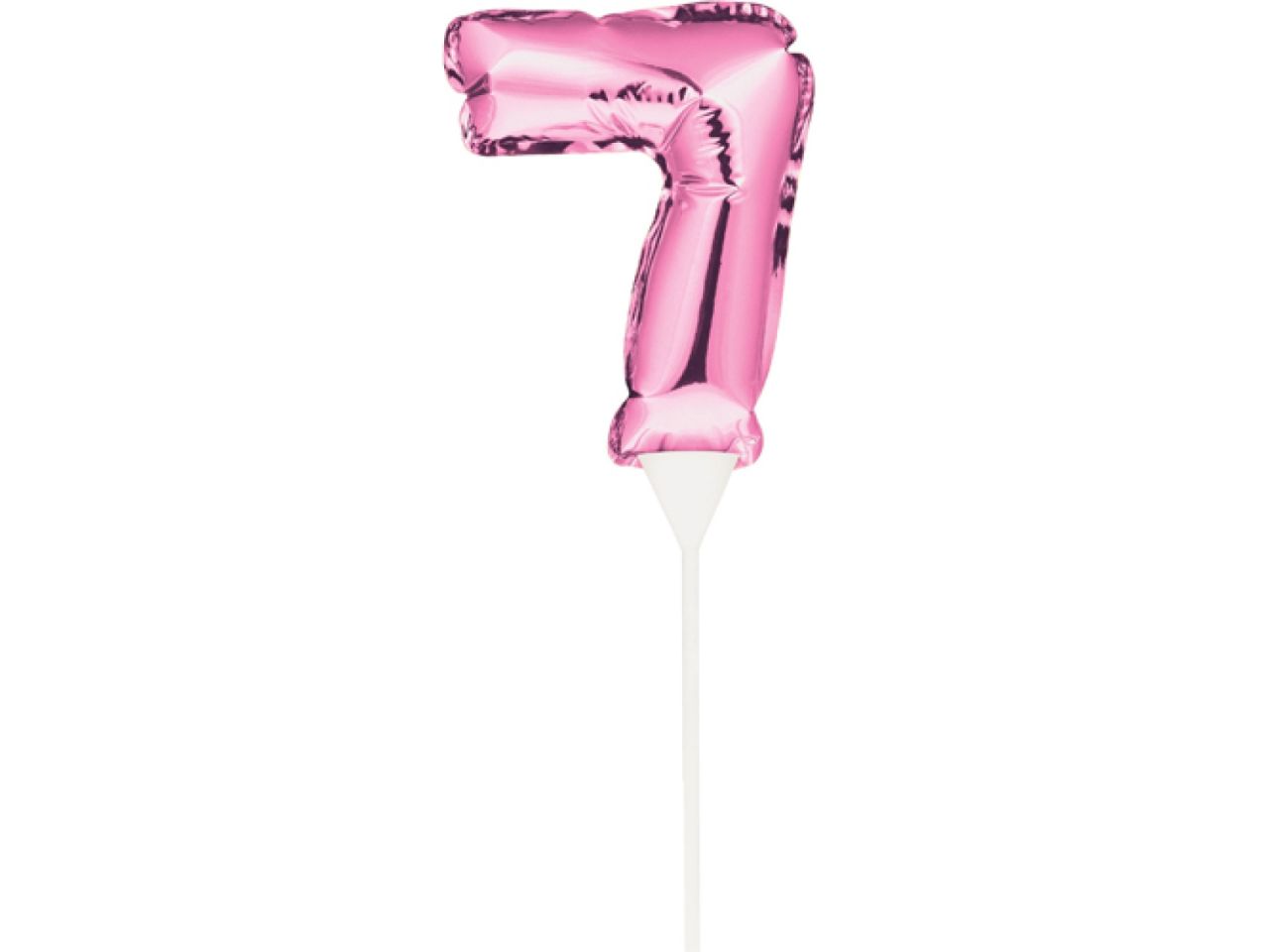 ballon topper zahl 7 pink 13 cm