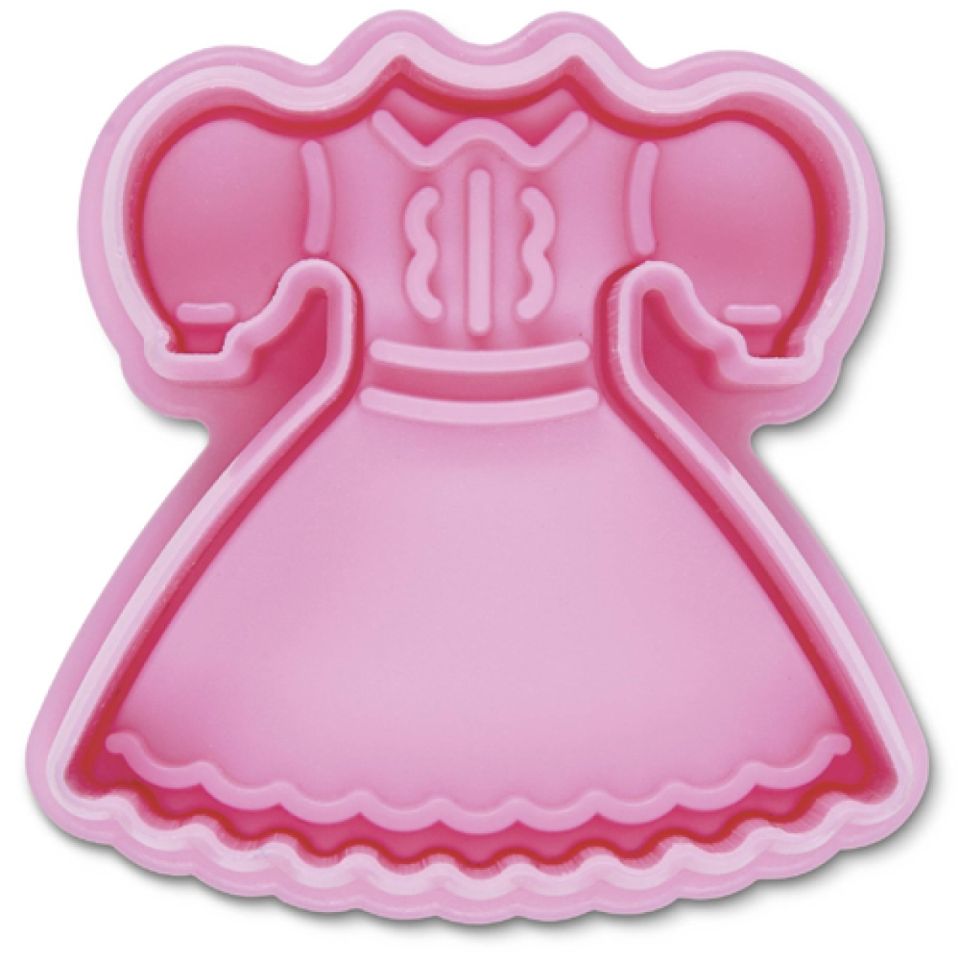plaetzchen ausstecher kleid mit auswerfer