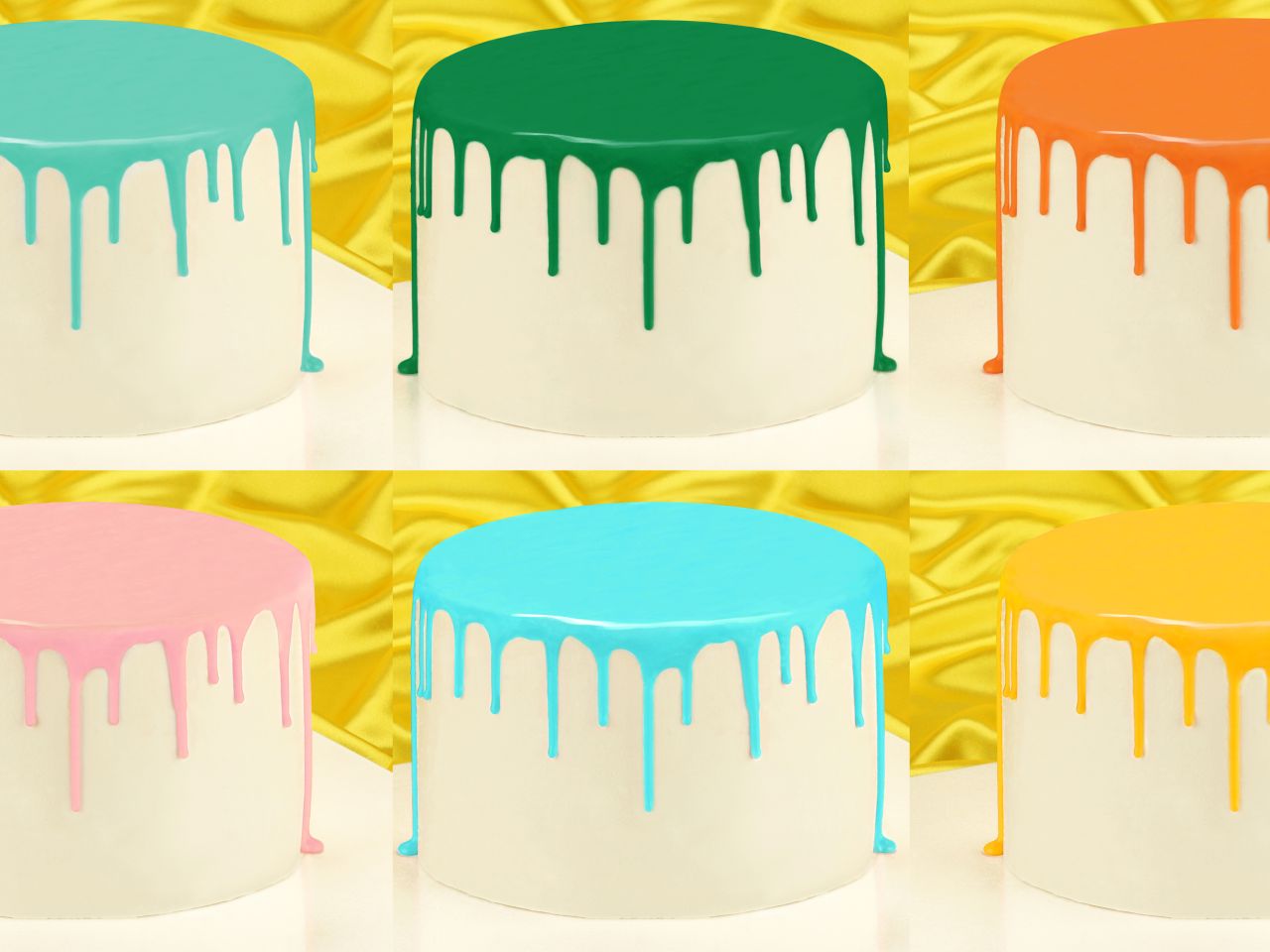 cake drip glasur farbzauber set 6er