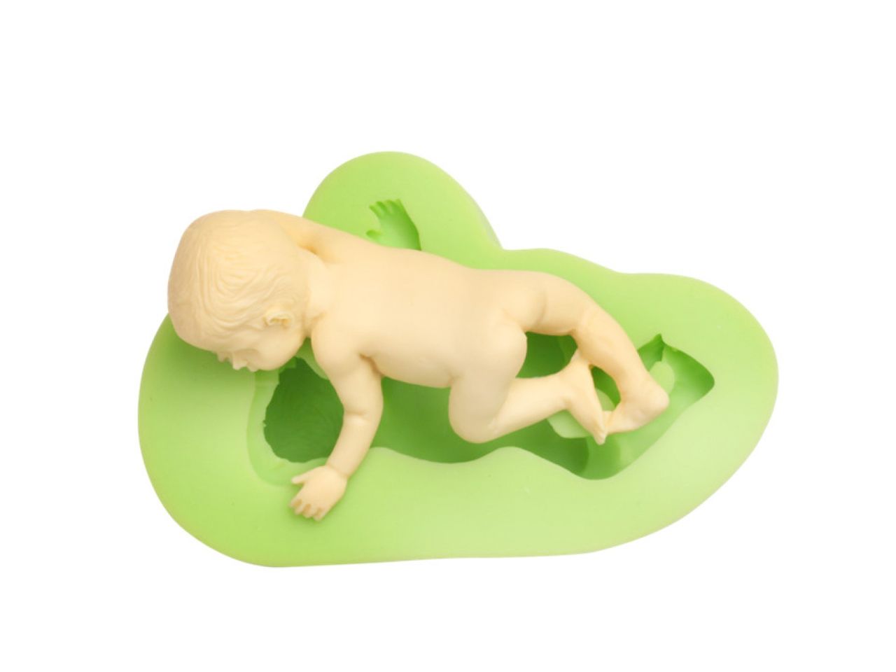 fondantform baby liegend aus silikon 6 5x4 cm