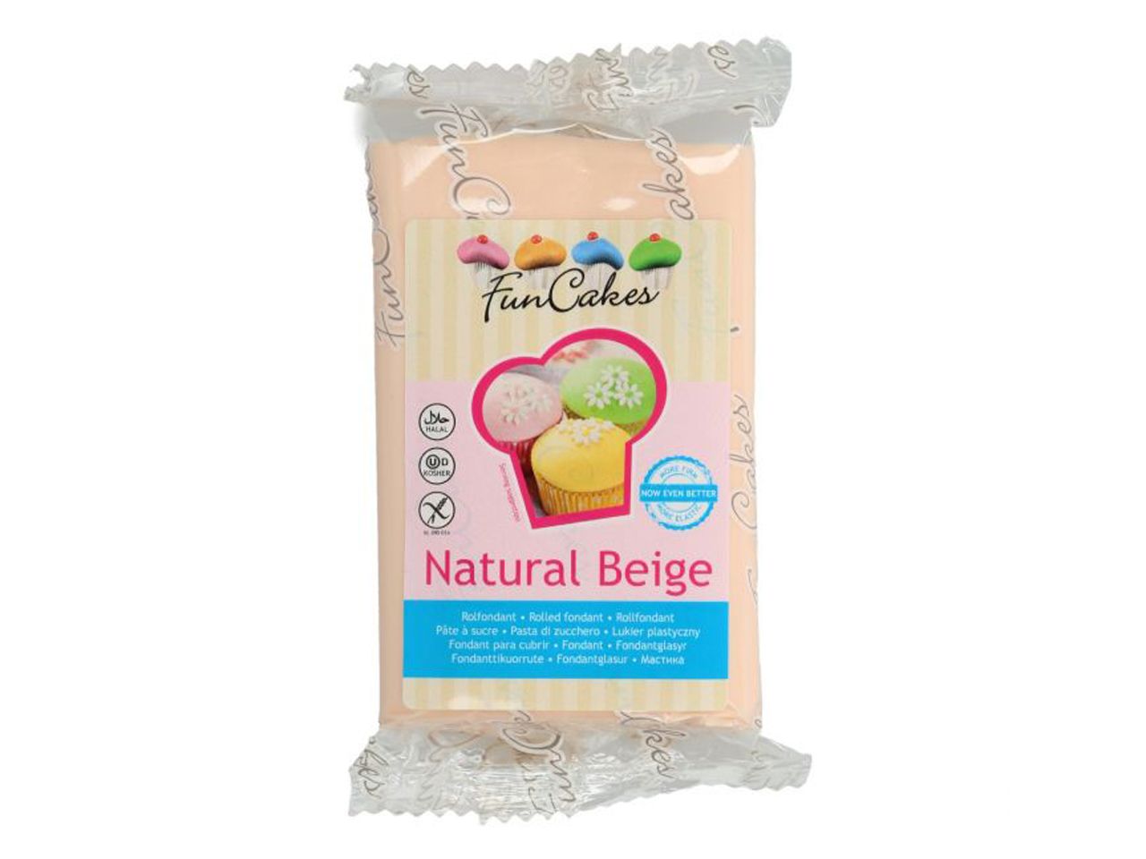 funcakes fondant natural beige 250g