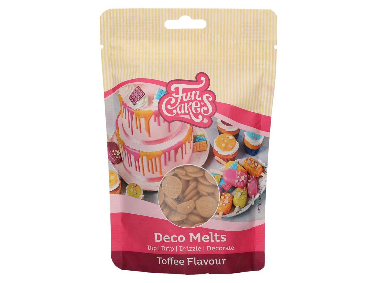 funcakes deco melts toffeegeschmack 250g