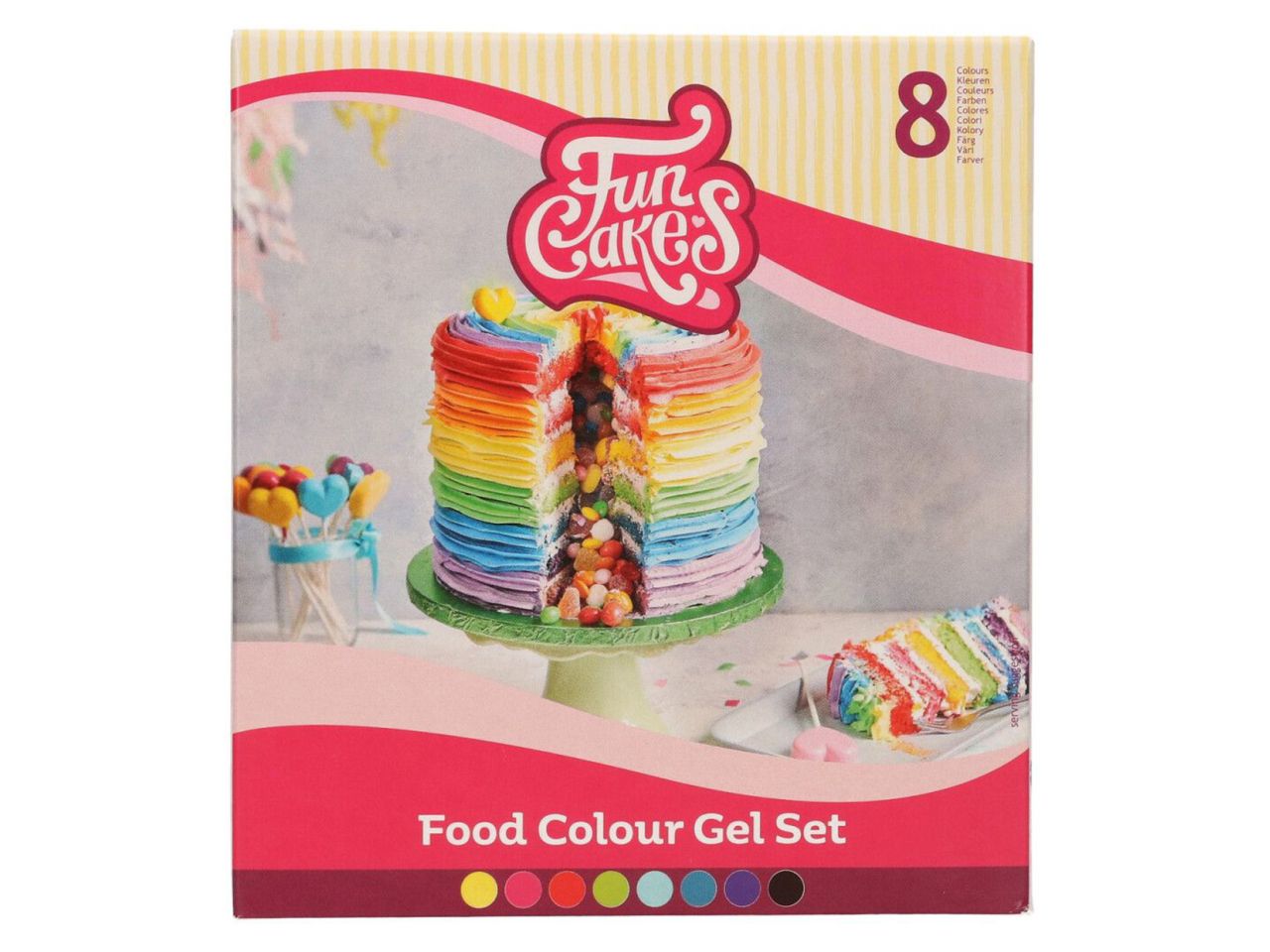 funcakes gelfarbe 8er set 280g