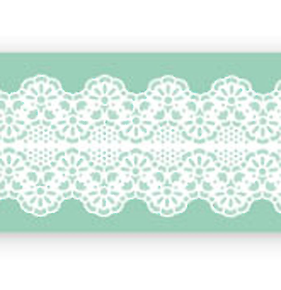 pavoni magic decor essbare spitze silikon matte 40x9 cm blumen borduere 1