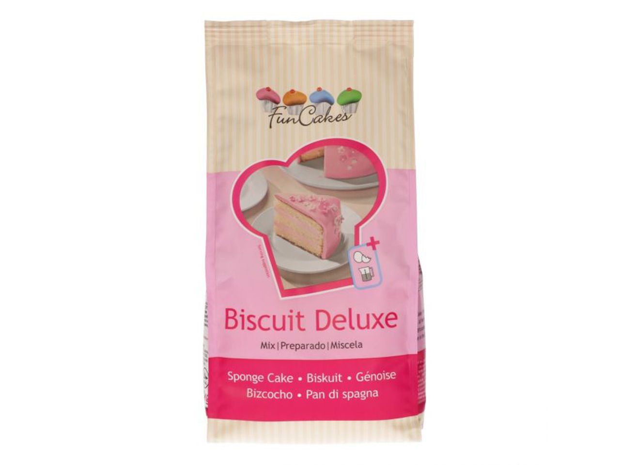 funcakes mix fuer biskuit deluxe 1kg