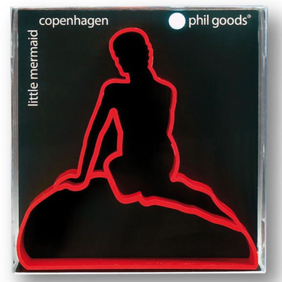 copenhagen little mermaid cookie cutter red