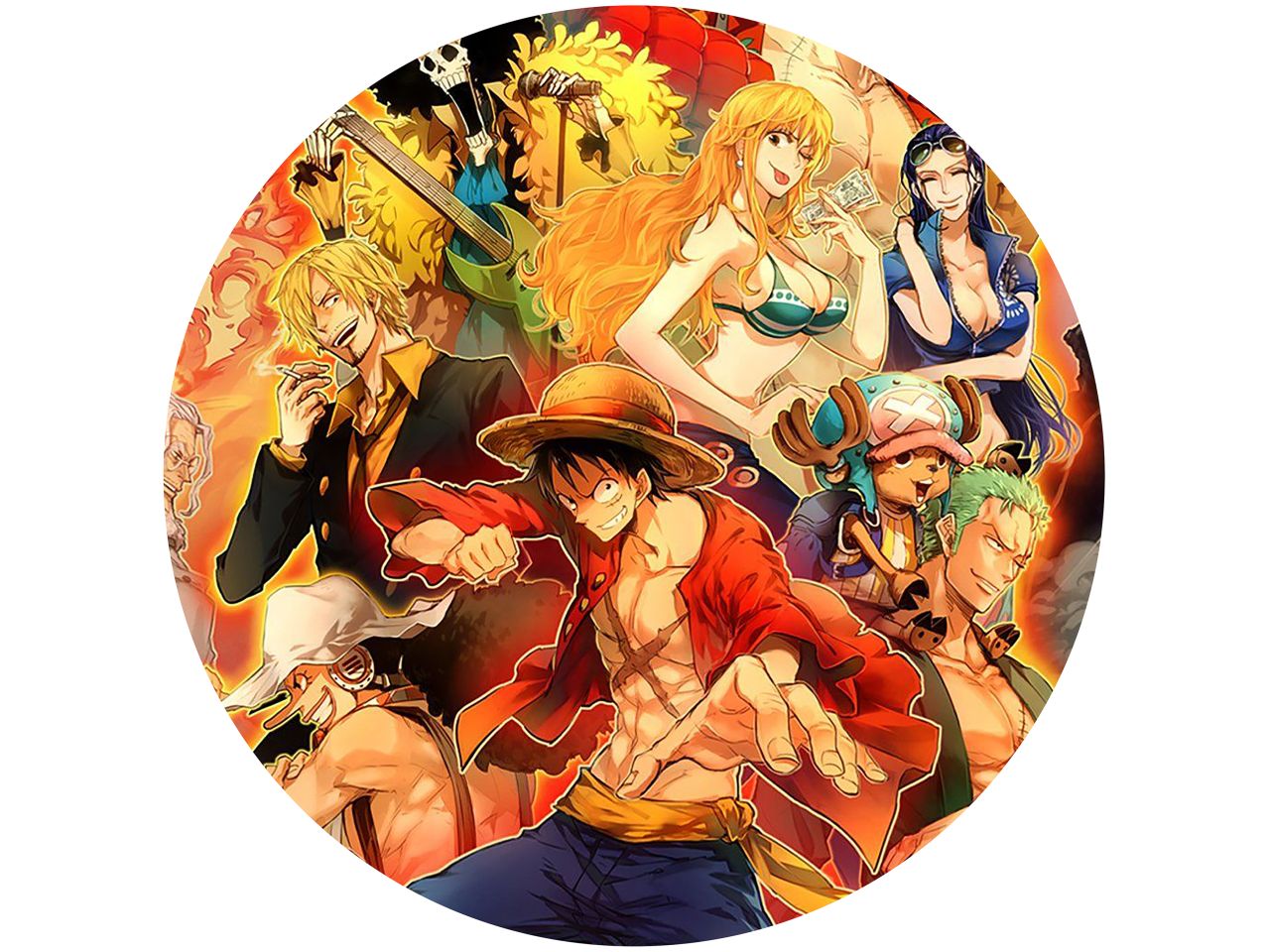 tortenaufleger one piece rund 20cm