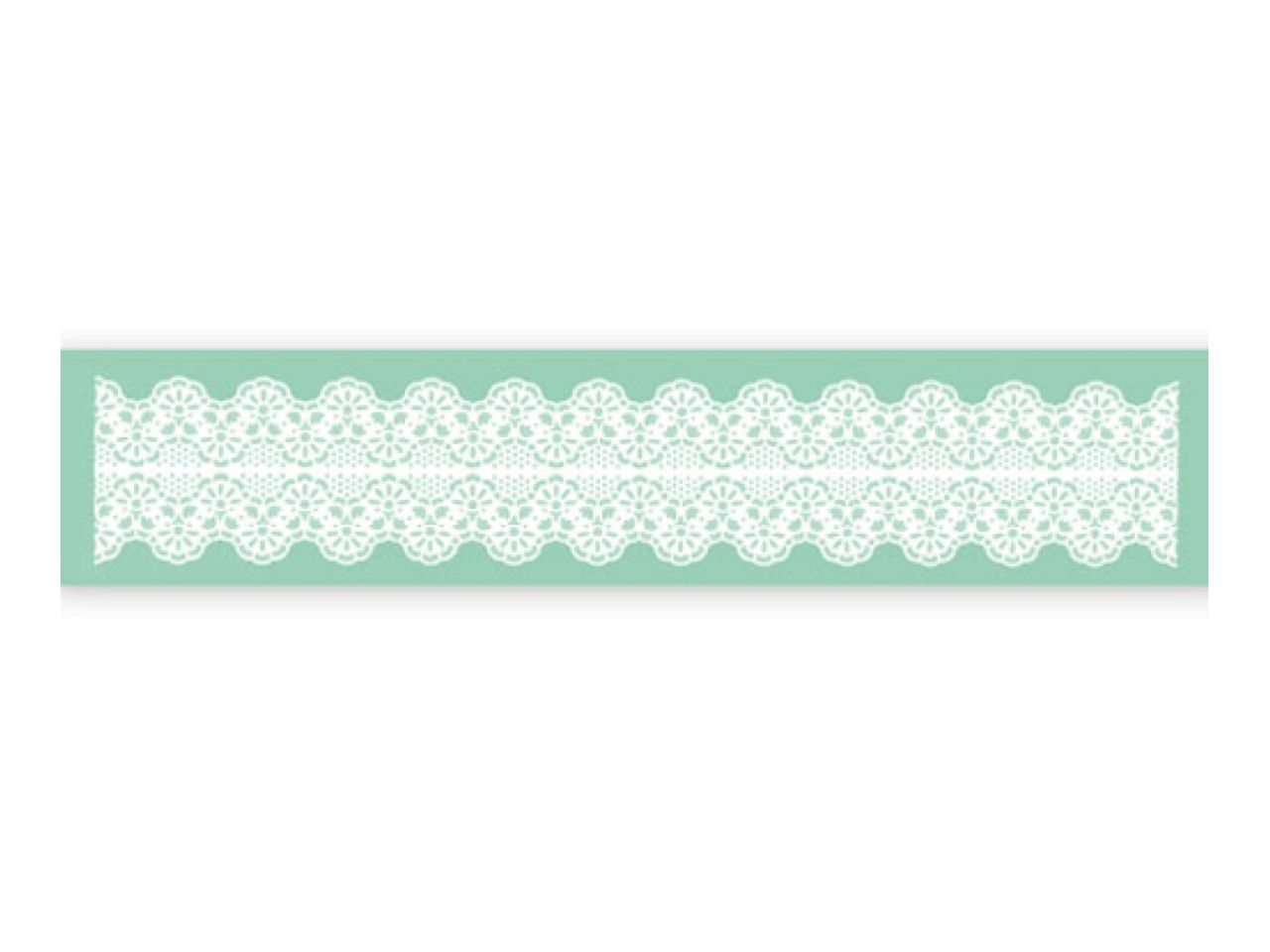 pavoni magic decor essbare spitze silikon matte 40x9 cm blumen borduere 1