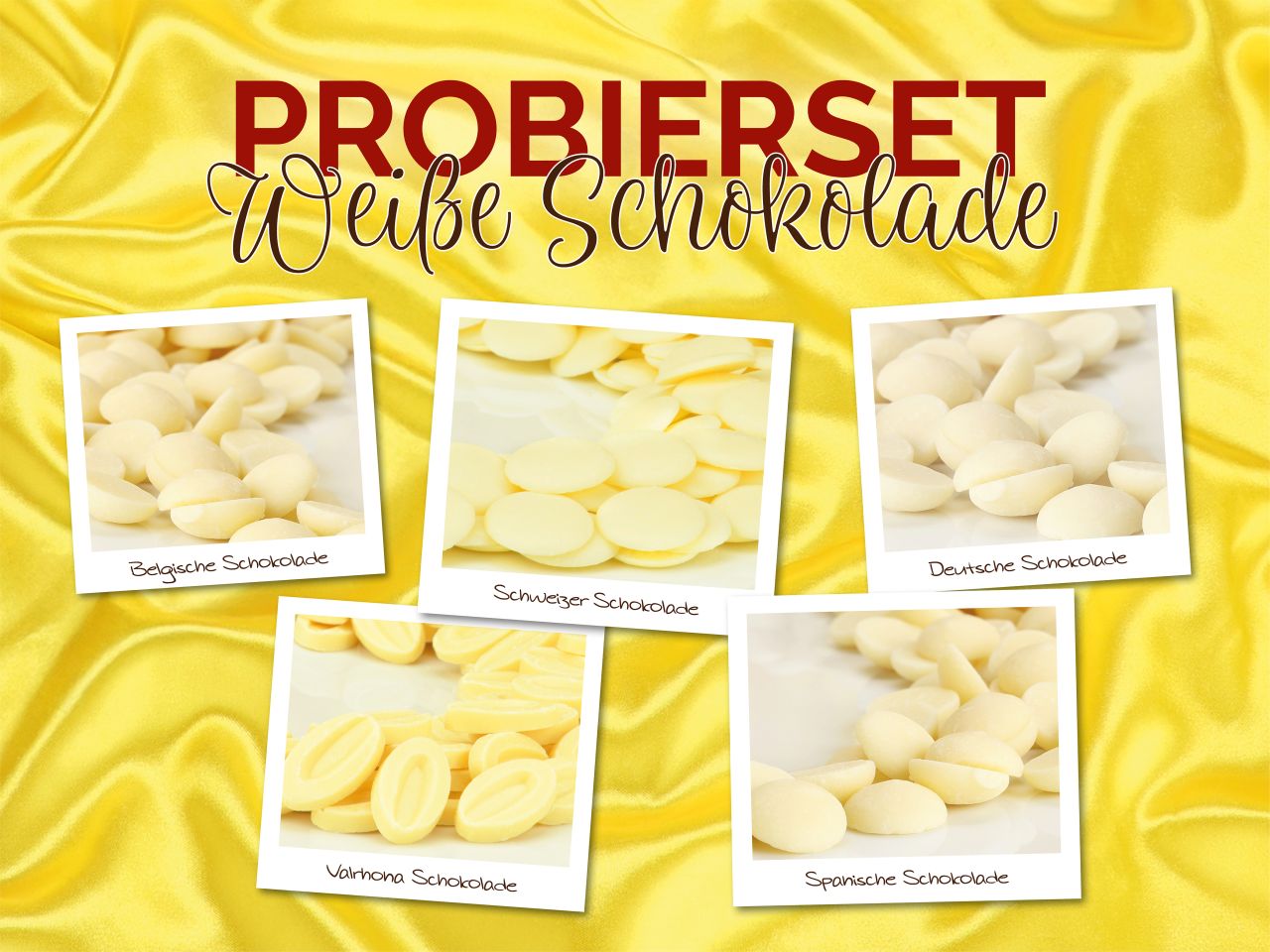 white chocolate tasting set 6x20g 120g