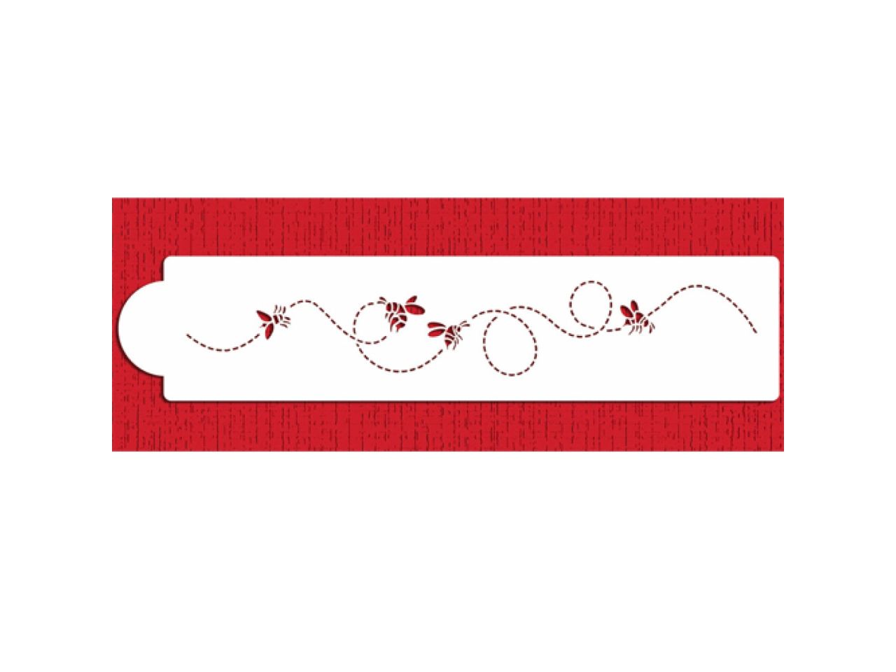schablone stencil summende bienen ca 6x38 cm
