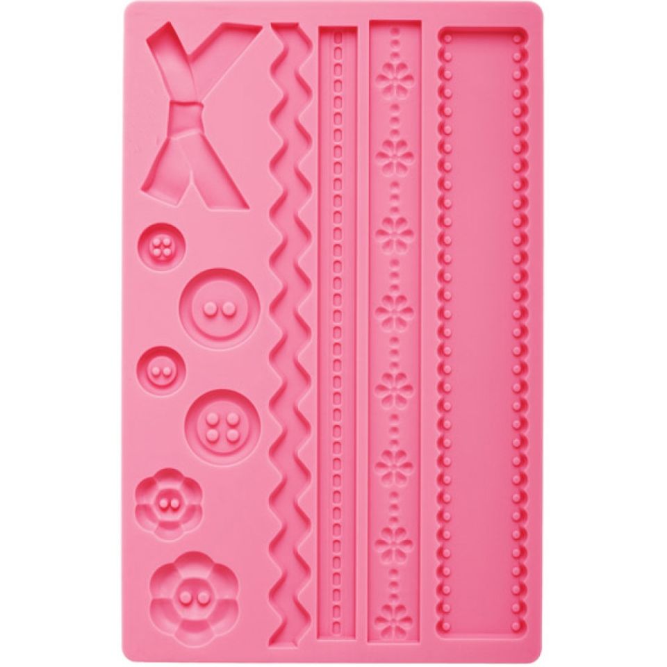 fondantform fabric knoepfen und schleifen