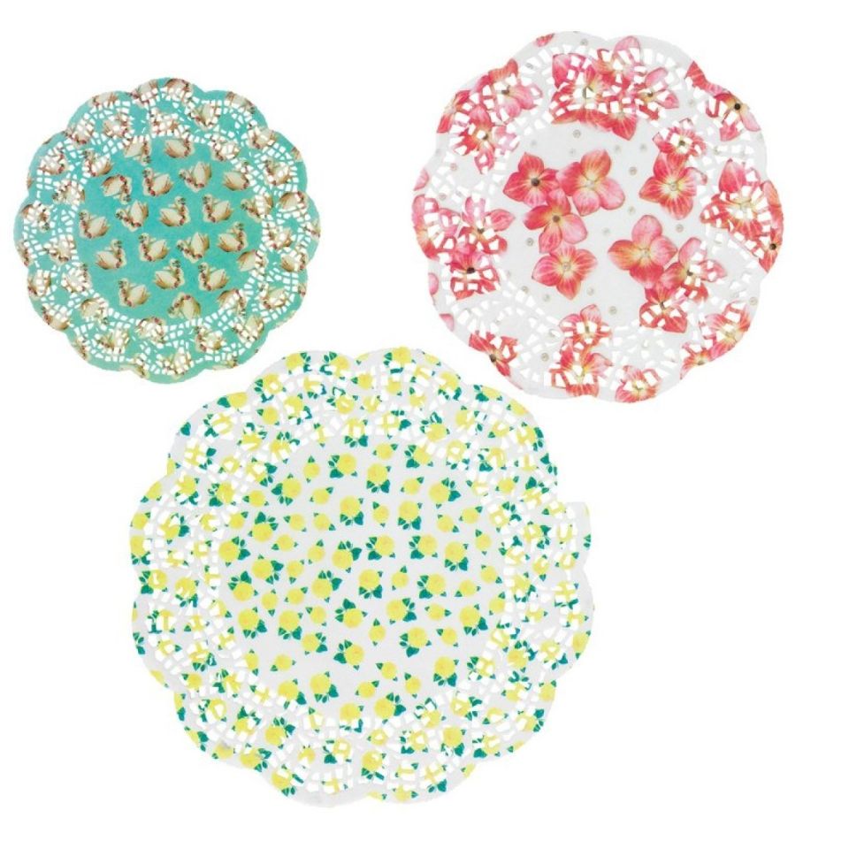 pastries and pearl cake doilies 24 pieces