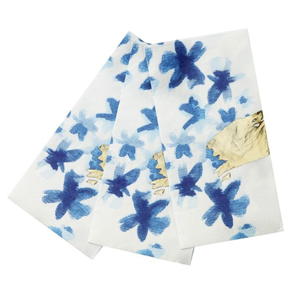 partyservietten fluorescent floral
