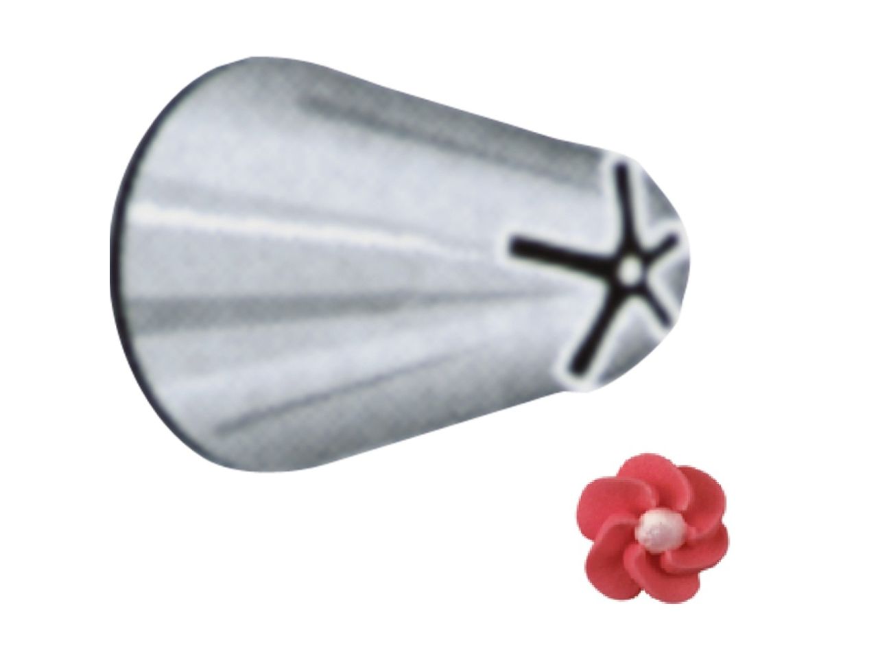 staedter professional flower piping nozzle 5 mm stainless steel
