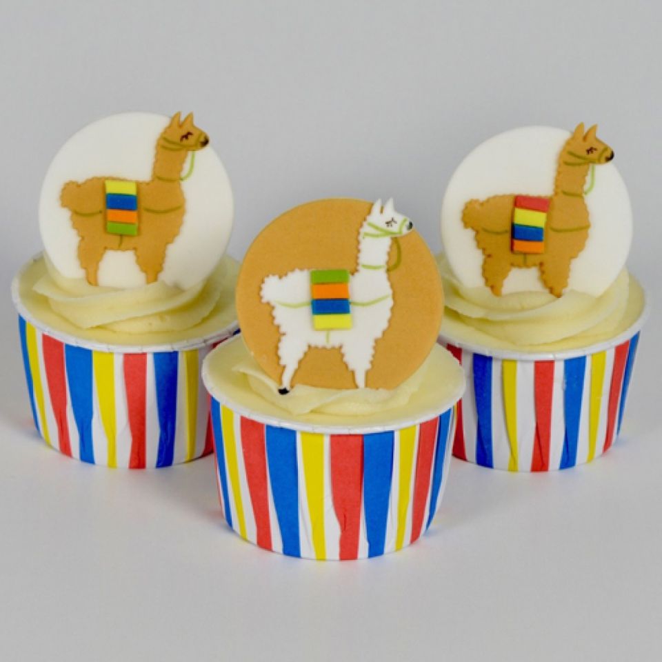fmm fondant cutter lama 2 pieces