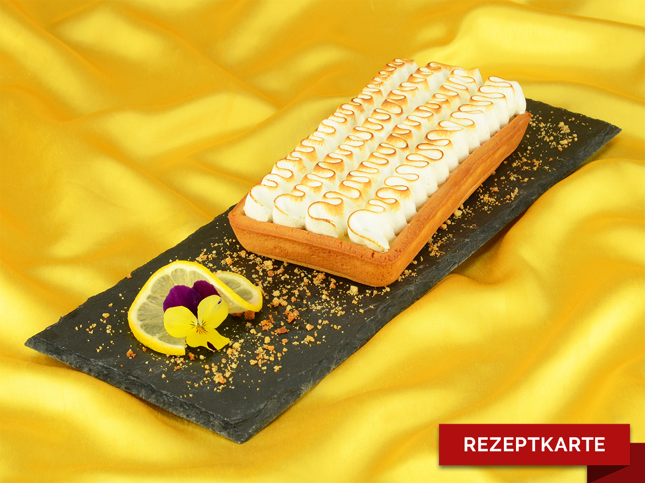 zitronentarte mit baiserhaube rezeptkarte