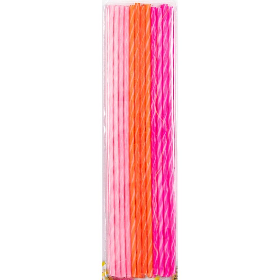 geburtstagskerzen pink orange extra lang