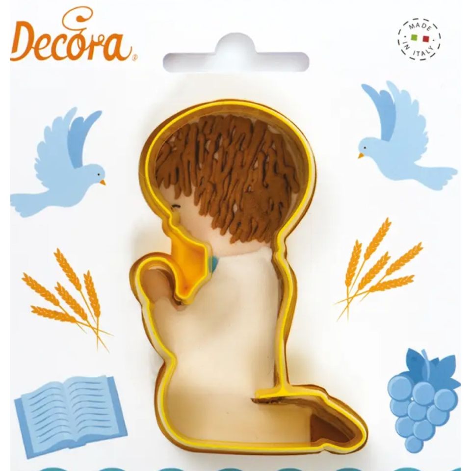 first communion boy plastic cookie cutter