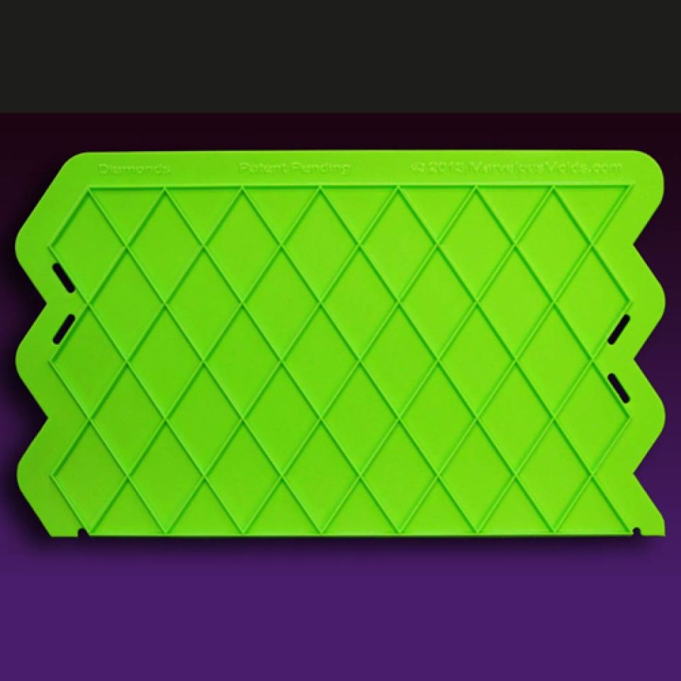 marvelous fondant mould diamond pattern