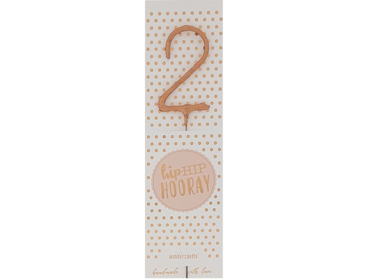 cake sparkler 2 rose gold 18 cm
