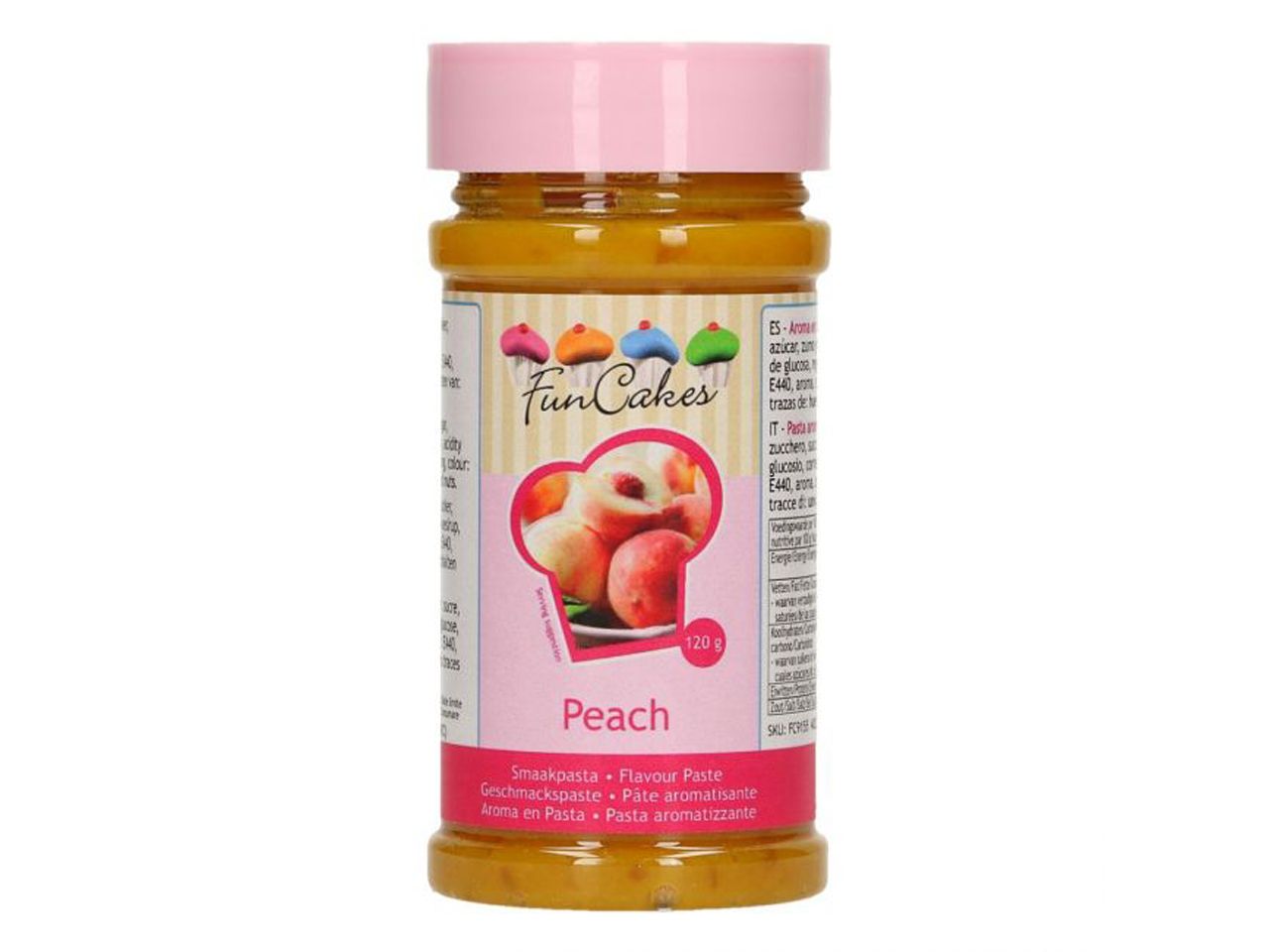funcakes aromapaste pfirsich 120g