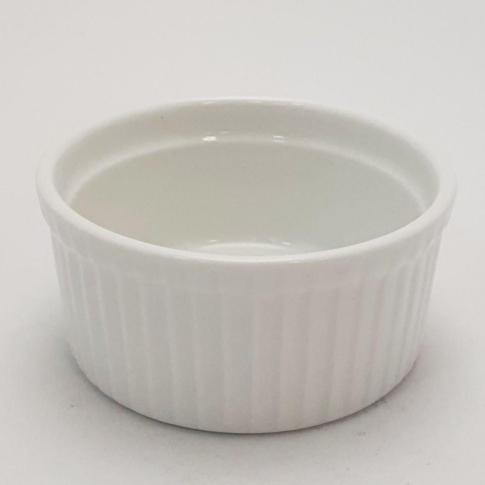 keramik ramekin weiss 9x4 cm