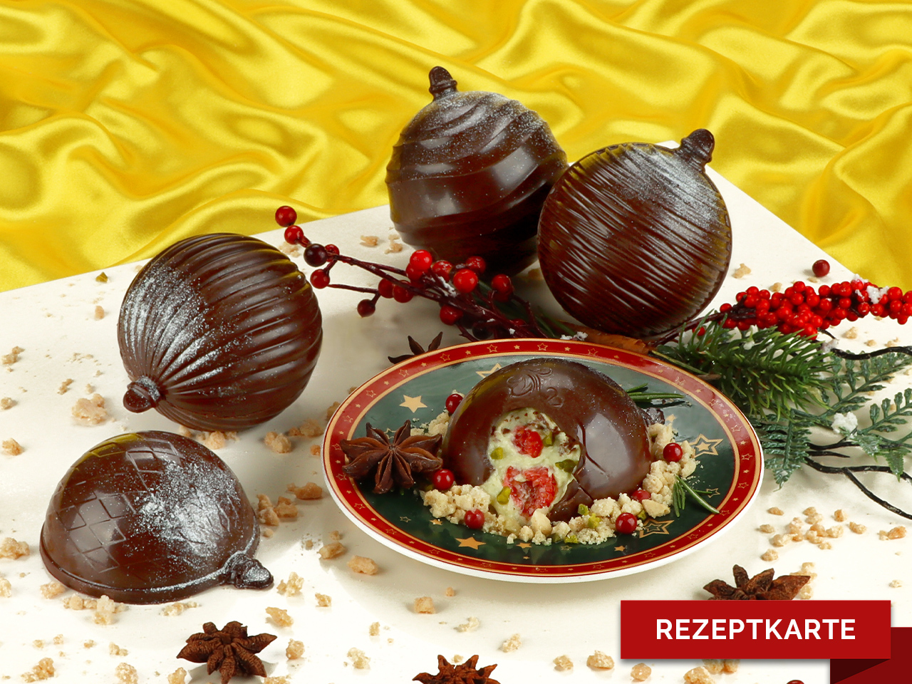 christbaumkugeln mit pistaziencreme rezeptkarte