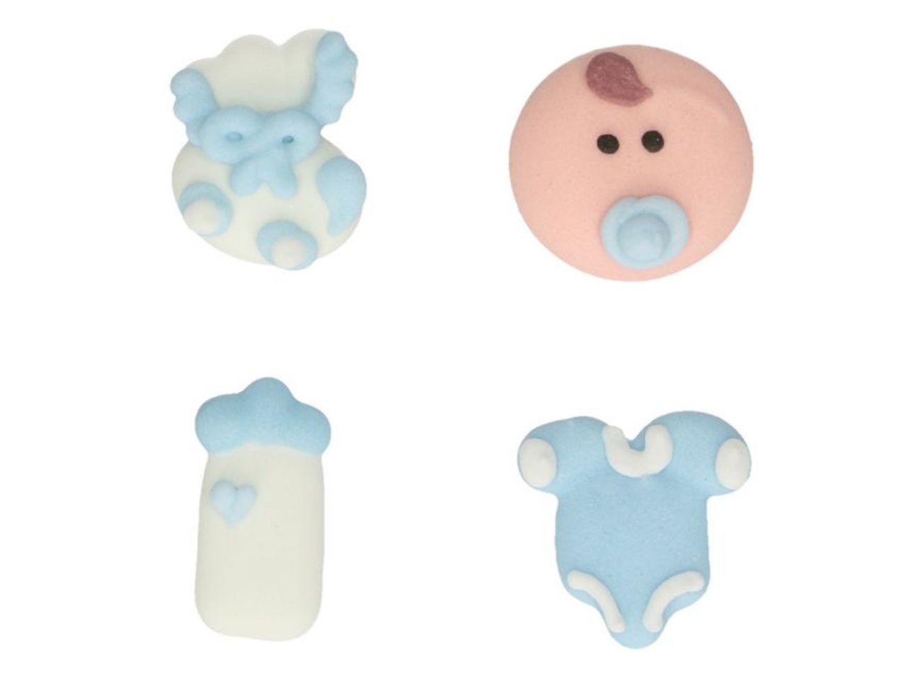 funcakes zuckerdekorationen baby jungen 8er set