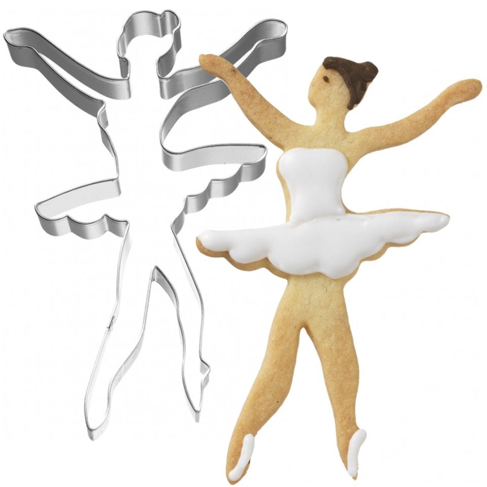 plaetzchen ausstecher ballerina 11 cm edelstahl