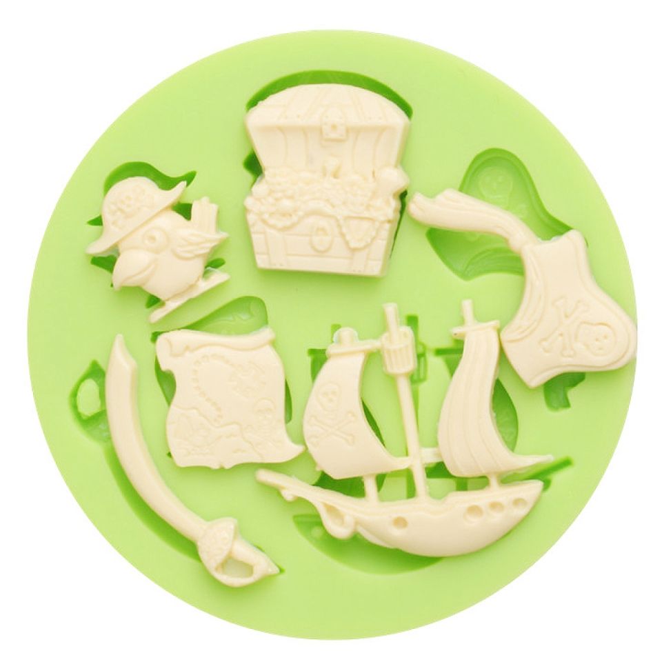 fondant mould pirates 7 5 cm