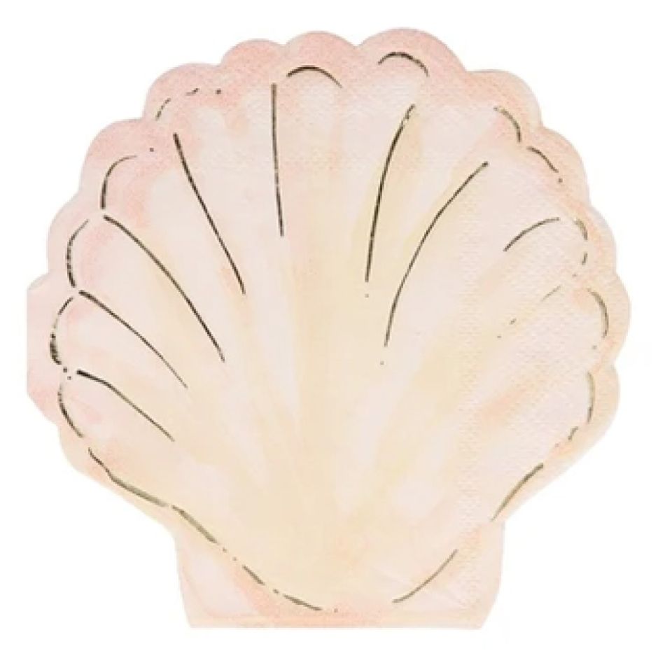 meri meri papierservietten muscheln 16 stueck