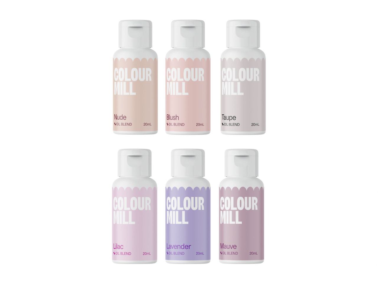 lebensmittelfarbe oelloeslich bridal 6er set