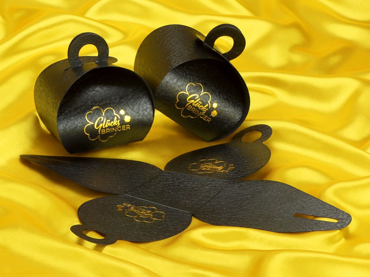 schleifenkoerbchen gluecksbringer 3er set