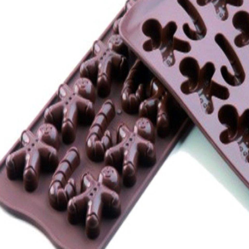 silikomart silikonform fuer schokolade gingerbread man zuckerstange