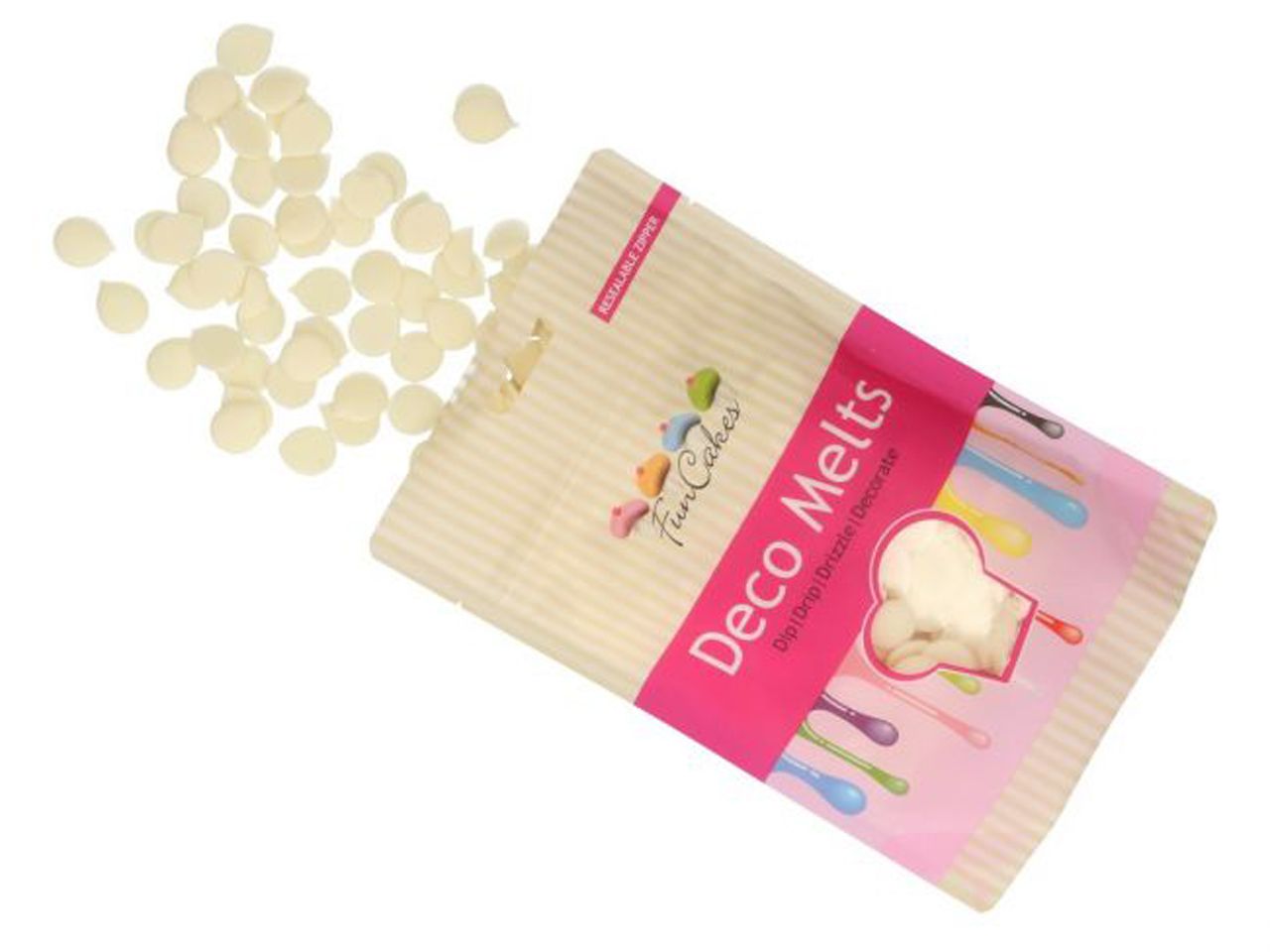 funcakes deco melts weiss 250g