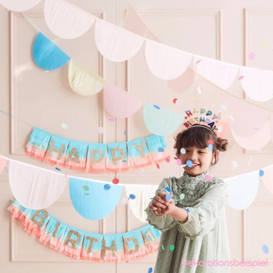 meri meri bunte papier girlande 4 meter
