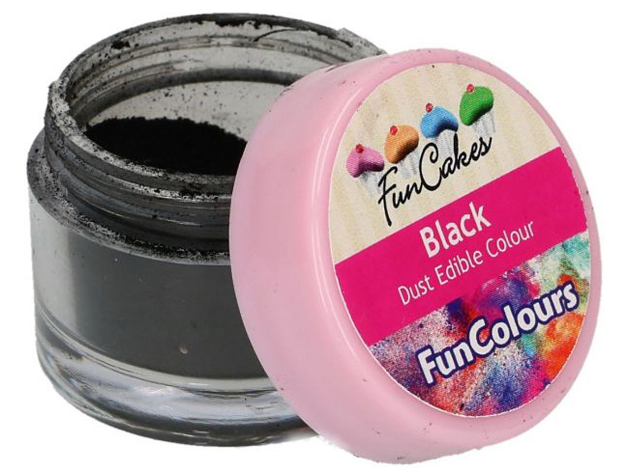 funcakes farbpulver schwarz 1 5g