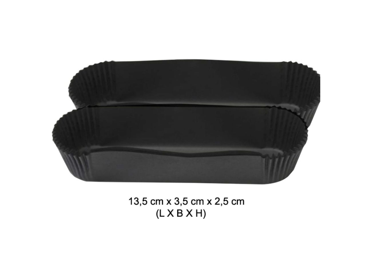 eclair moulds black approx 30 pieces
