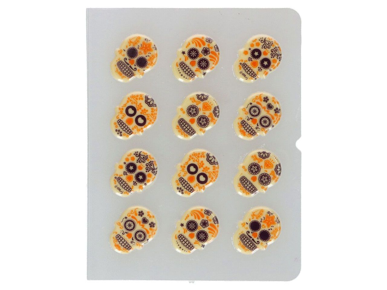 day of the dead chocolate decorations 12 pack