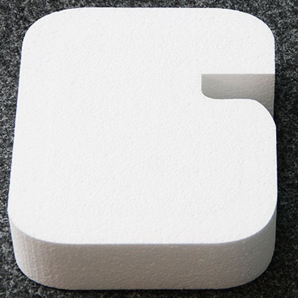 number 6 cake dummy 25 x 22 x 7 cm