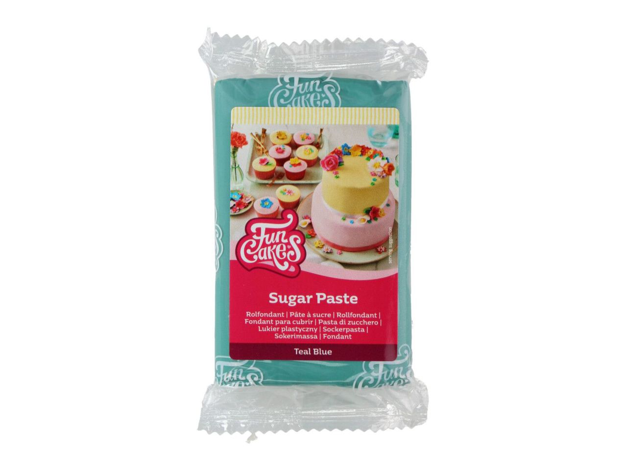 funcakes zuckerpaste teal blau 250g