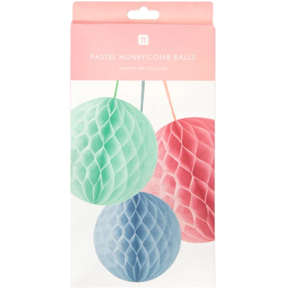 wabenbaelle set pastell 18 bis 25 cm