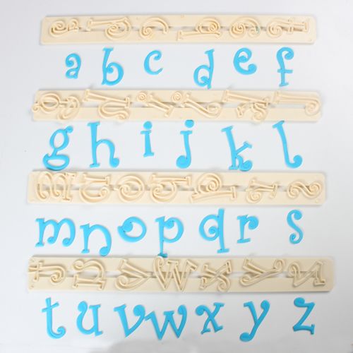 fmm cutter set funky lower case alphabet cutter set