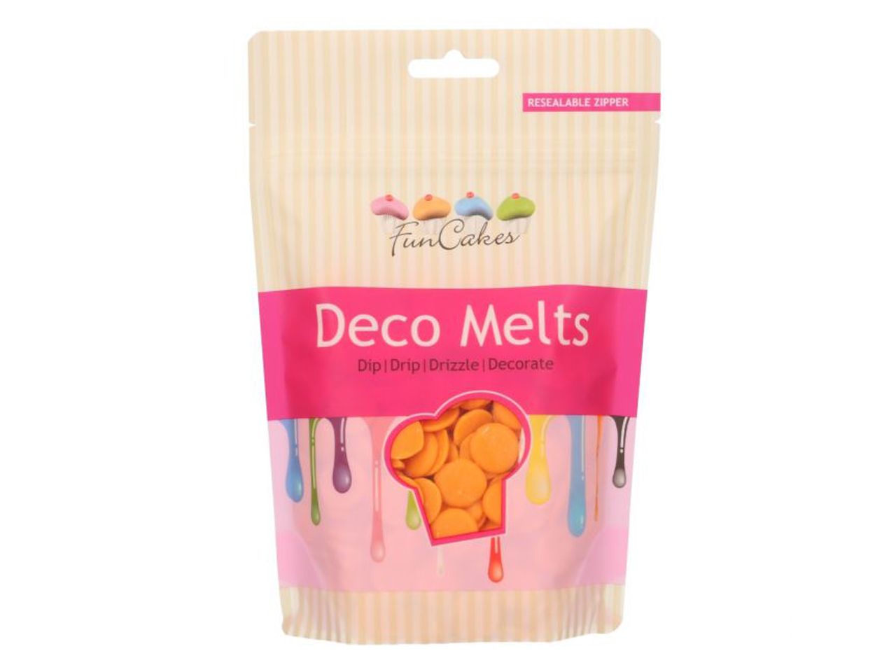 funcakes deco melts orange 250g