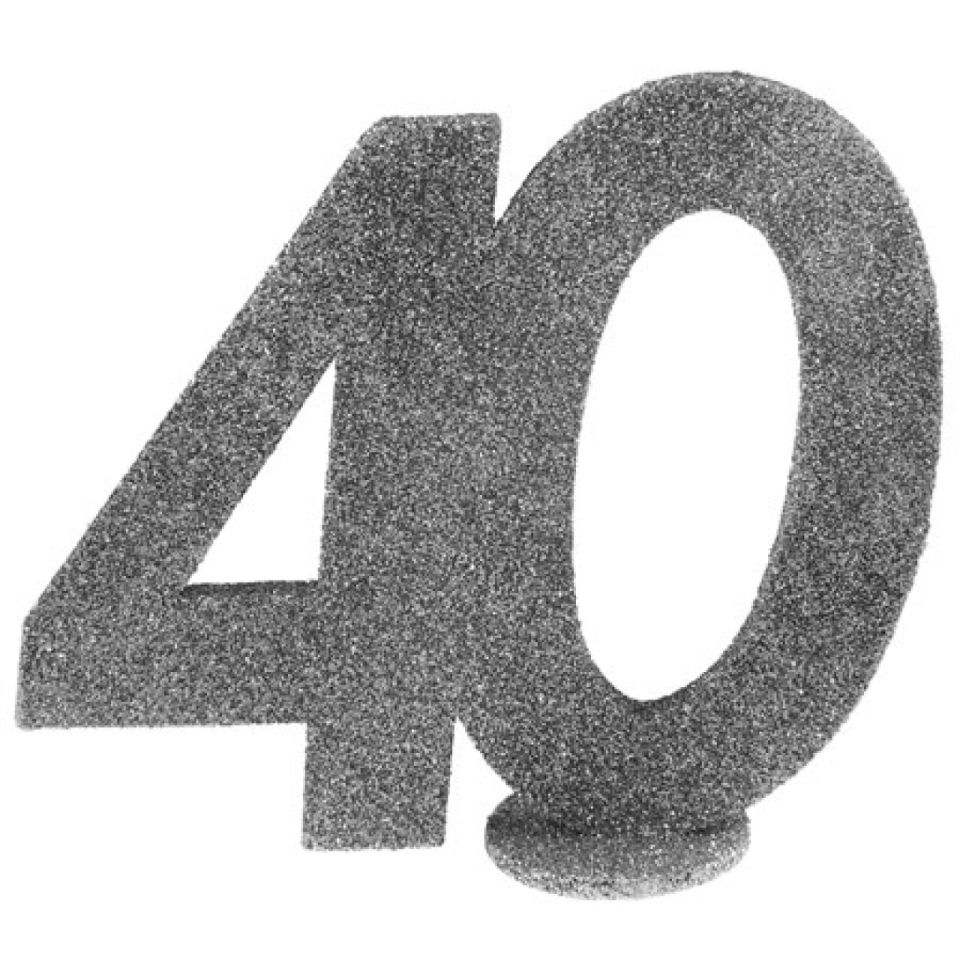 zahlentopper 40 silber 11x10 cm