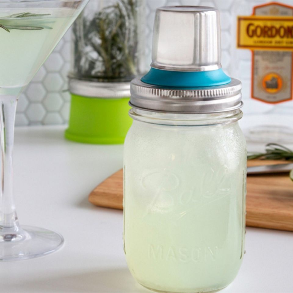 cocktail shaker fuer ball mason glas